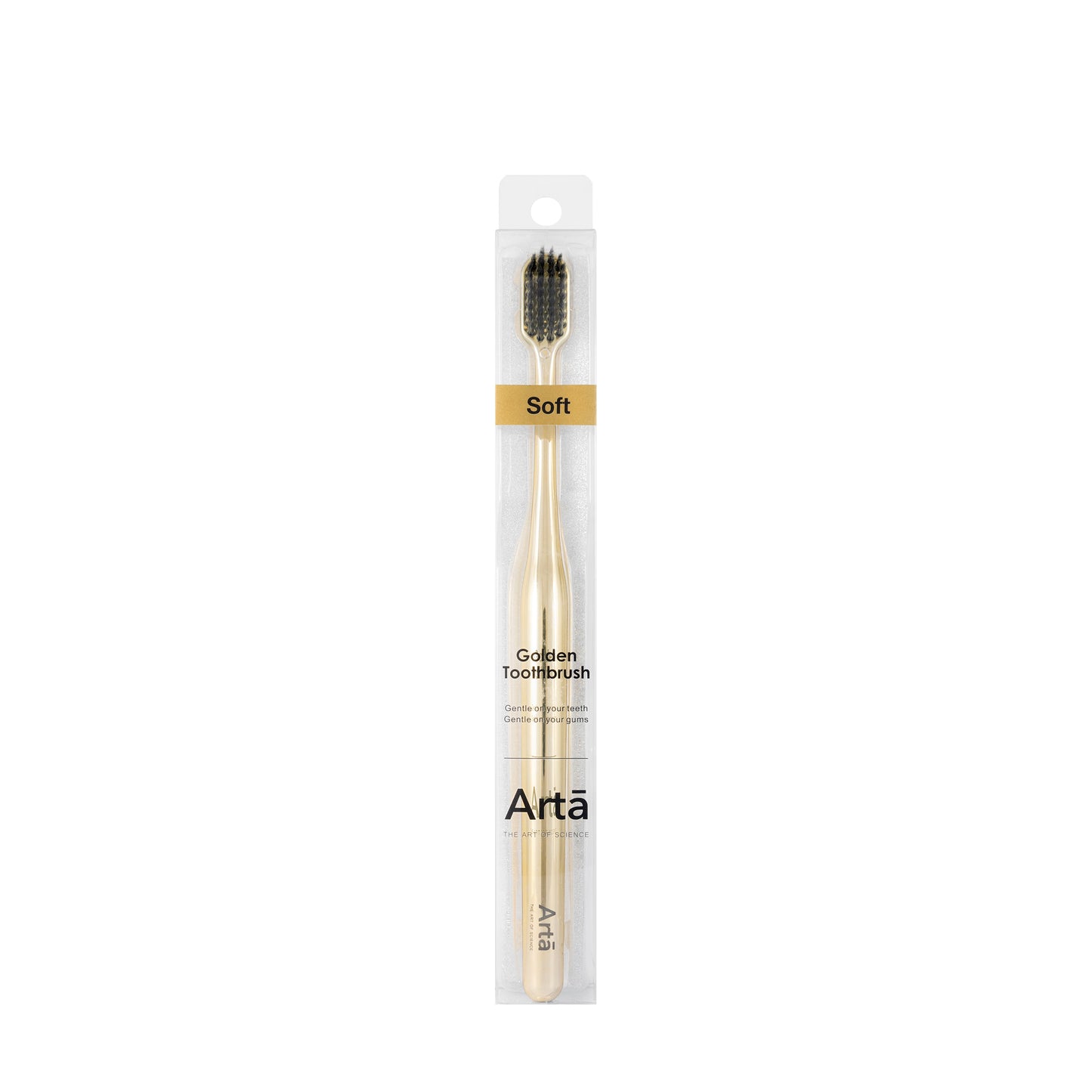Arta Golden Toothbrush Ultrasoft [Black Bristles]