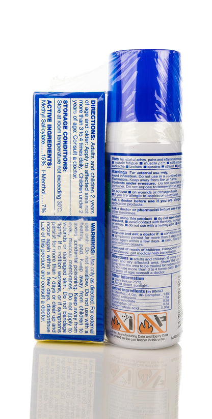 Salonpas Spray 80Ml+30Gm Gel Free