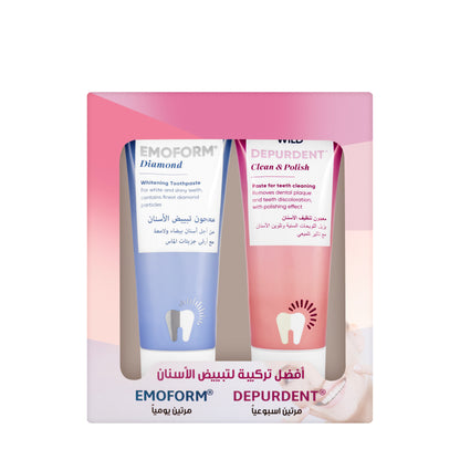 Depurdent& Emoform Diamond Toothpaste 75ml Kit Offer