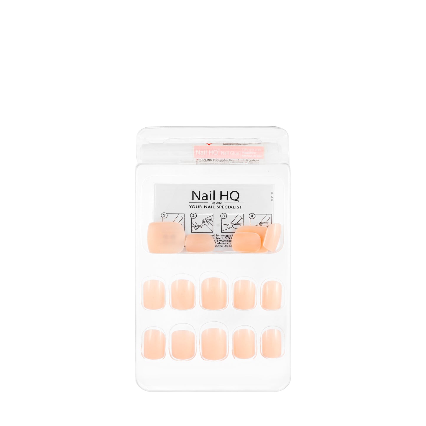 Nail HQ Square Nude Nails 24 Pieces