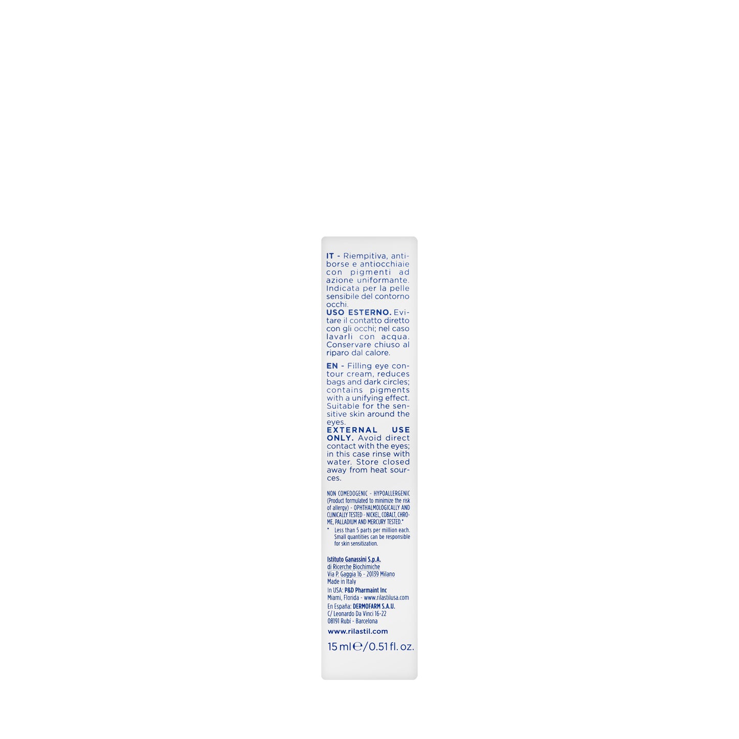 Rilastil Progression+ Uniforming Eye Contour Cream 15 Ml