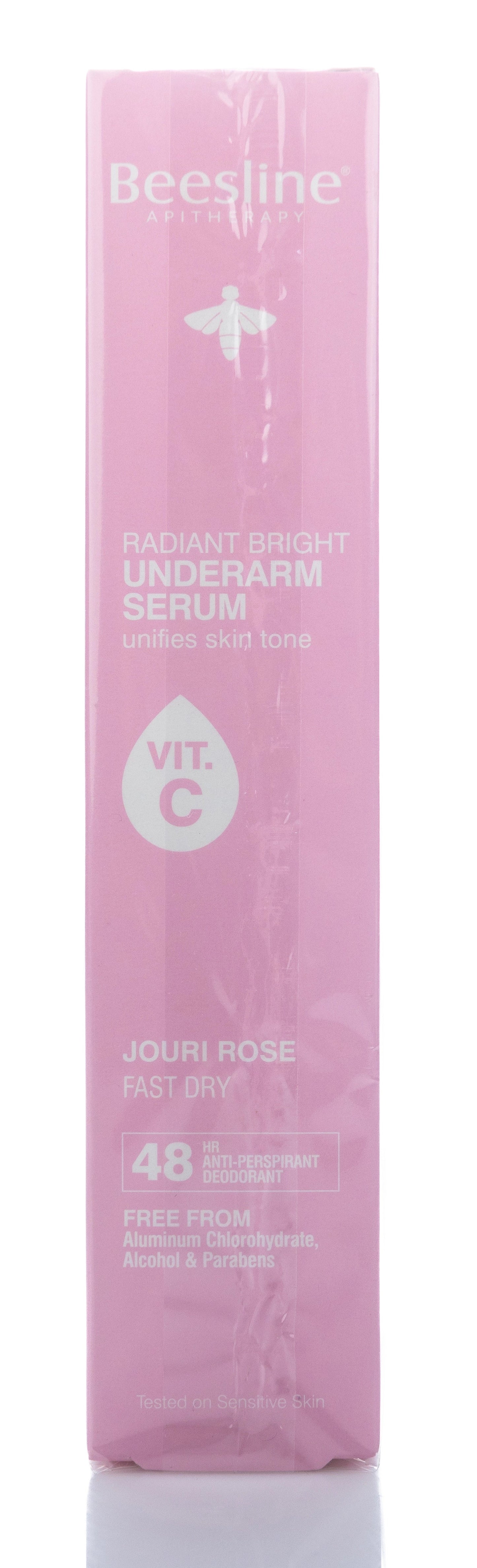 Beesline 48 Hours Radiant Bright Underarm Deo Serum With Vit C Jouri Rose Spray 150 Ml