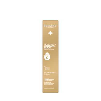 Beesline 48 Hours Radiant Bright Underarm Deo Serum With Vit C Delays Shaving Spray 150 Ml