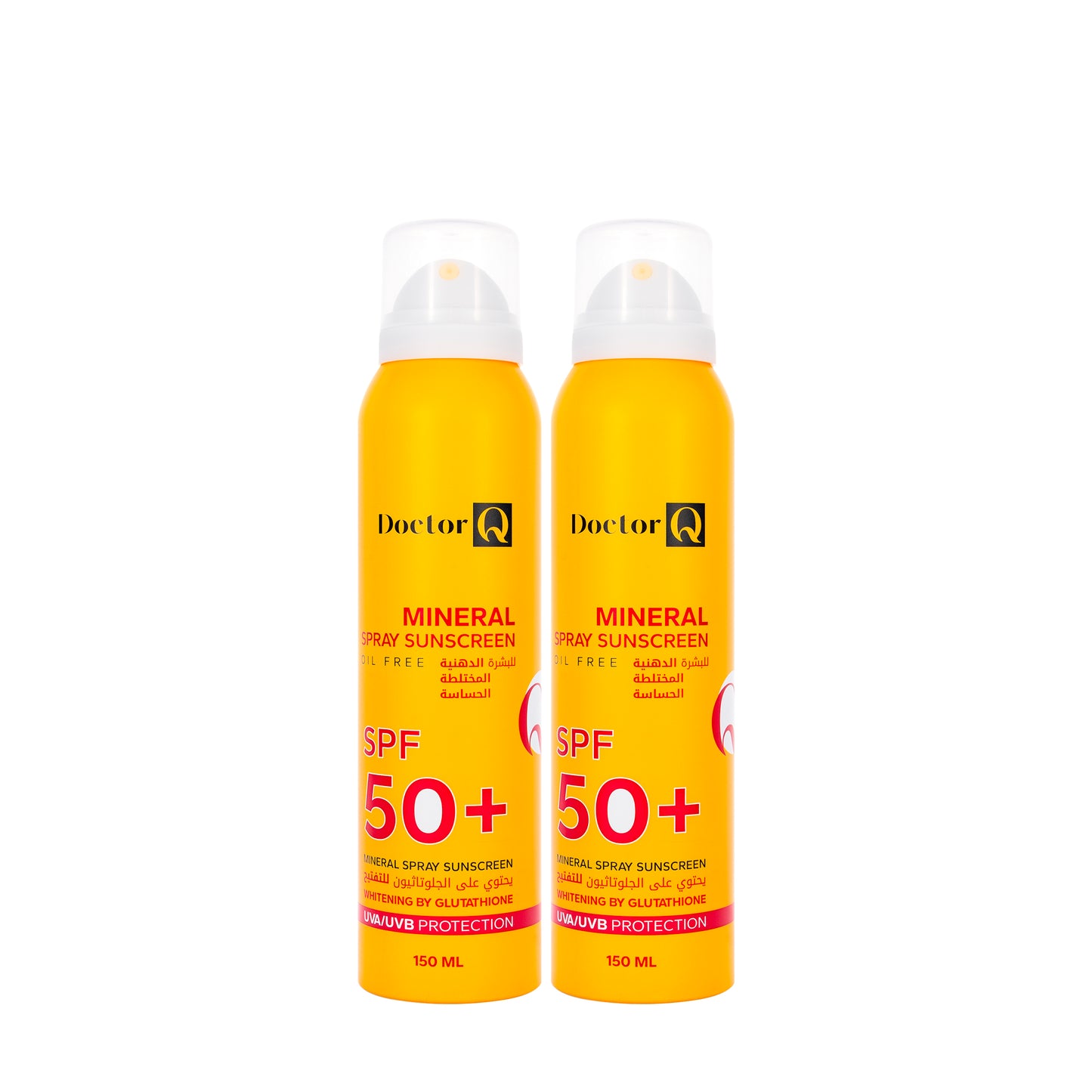 DR Q Mineral Sunscreen SPF 50+ Oil Free Spray 150 Ml (1+1) Offer Pack