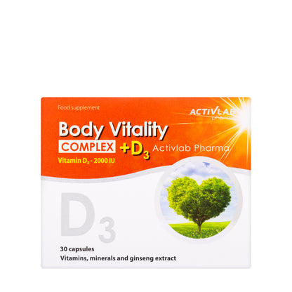 Activlab Body Vitality Complex + D3 30 Capsule