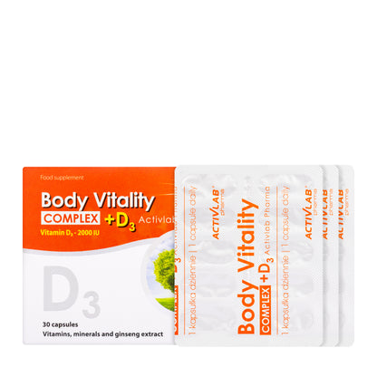 Activlab Body Vitality Complex + D3 30 Capsule