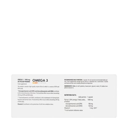 Activlab Omega 3 1000mg 60Softgel