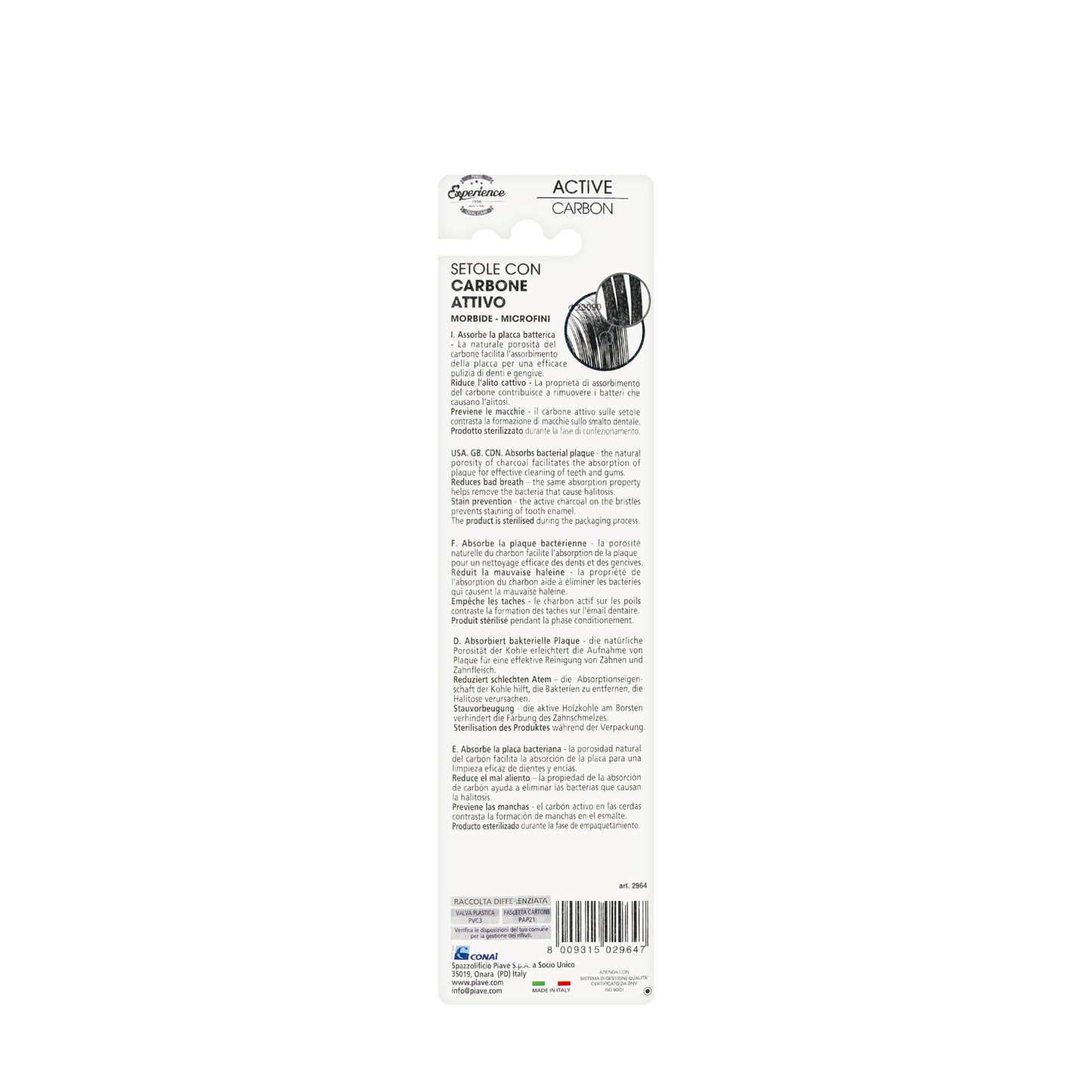 Piave Active Carbon Toothbrush[2964]