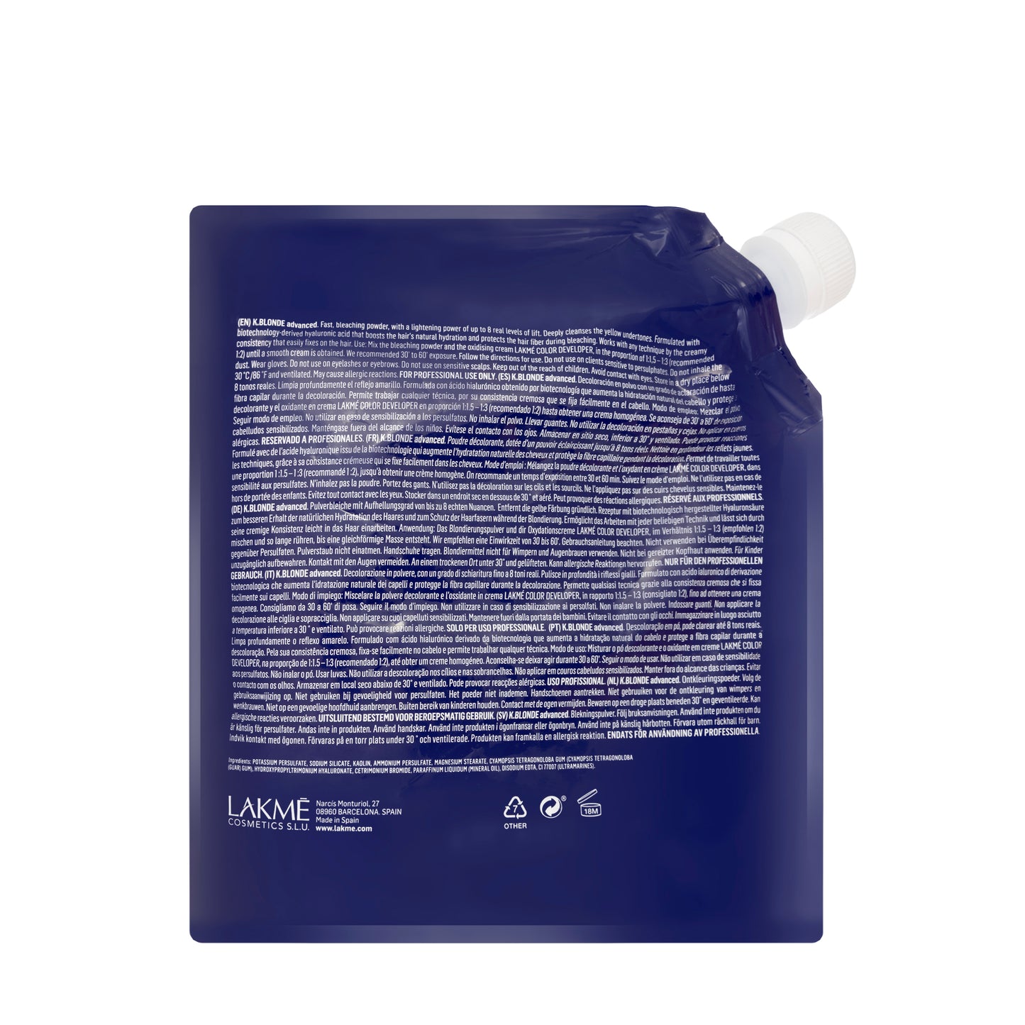 Lakme K.Blonde Advanced Bleaching Powder 500 Gm