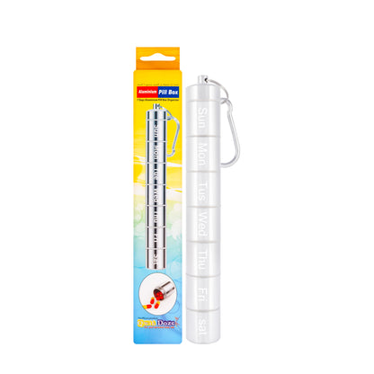 Qwik Doze Pill Box Aluminium 7 Days