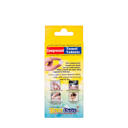 Qwik Doze Compressed Towel 20 Pieces