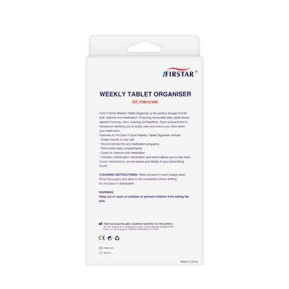 Firstar Weekly Tablet Organiser [Fs-5758R]