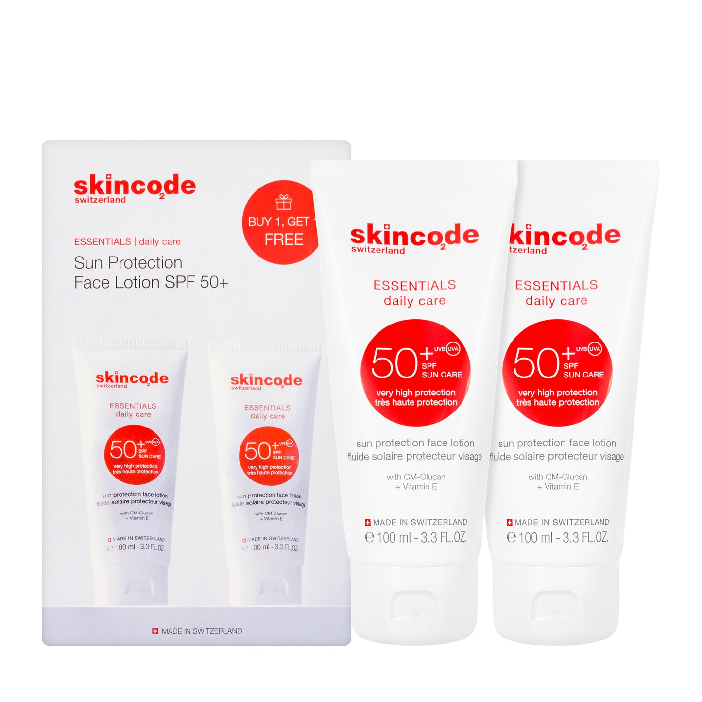 Skincode Sun Protect Spf 50+ Face Lotion 100 Ml 1+1 Offer