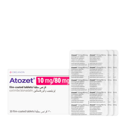 Atozet 10/80Mg 30 Tablets