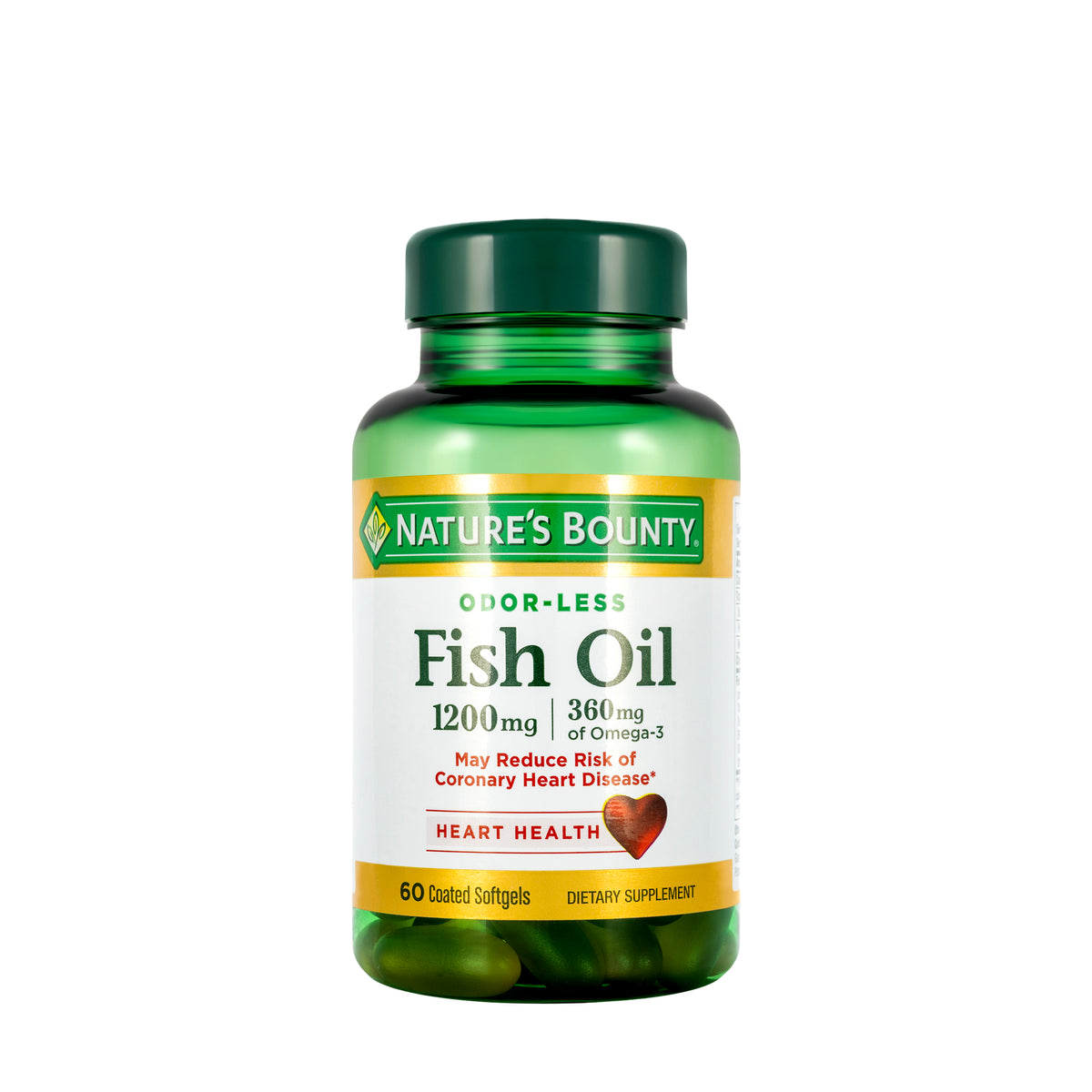Nature's Bounty Fish Oil (Omega-3) 1200mg 60 Softgel