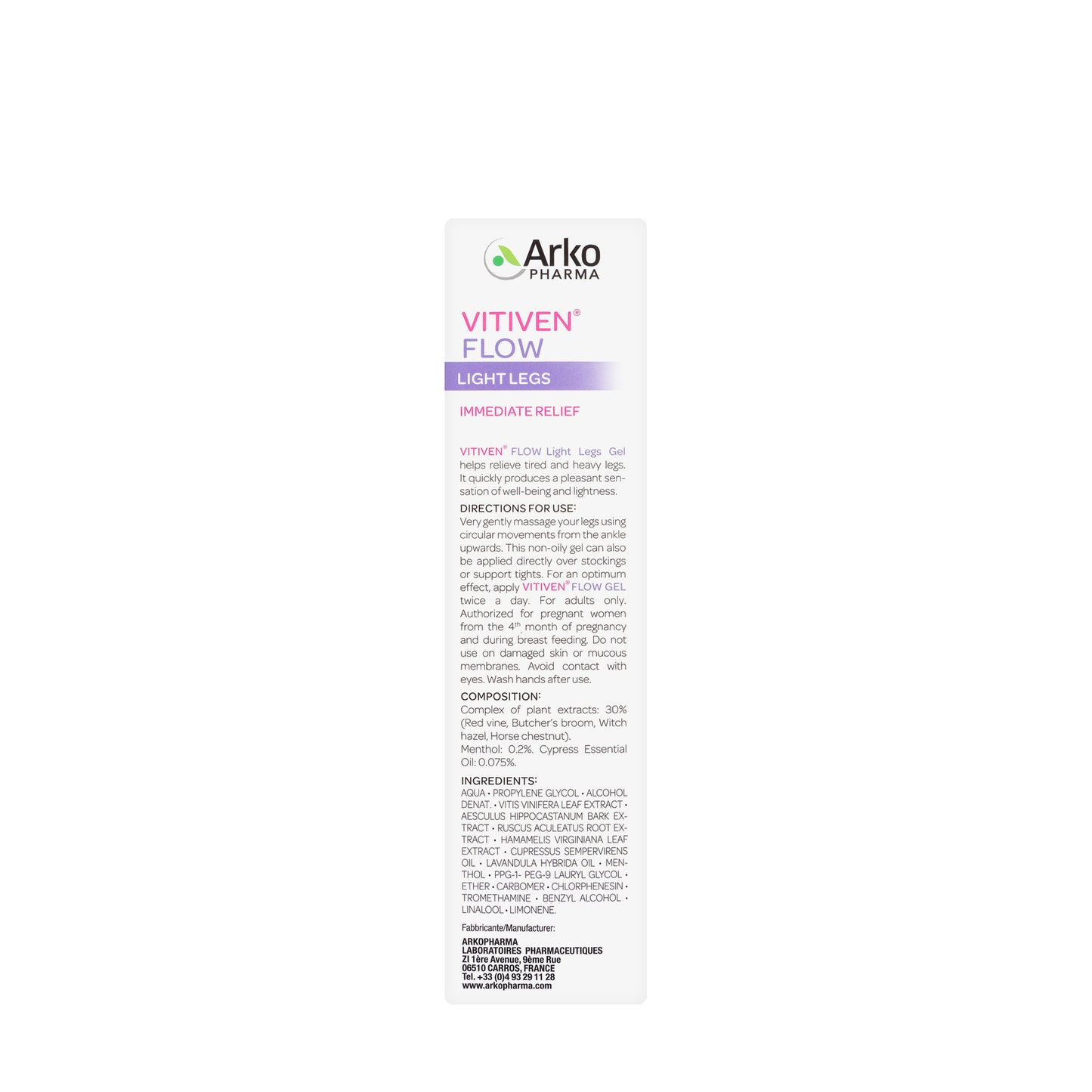 Arkopharma Vitiven Flow Light Legs 150Ml [Pink]