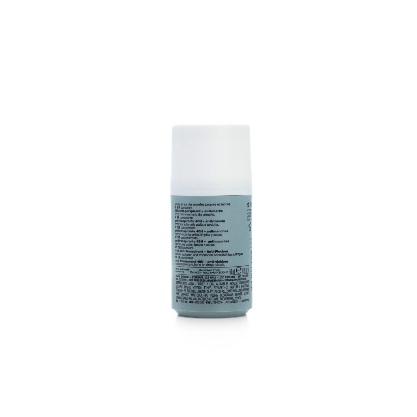 Lierac Anti-Traces 48 Hour Deodorant Roll 50 Ml