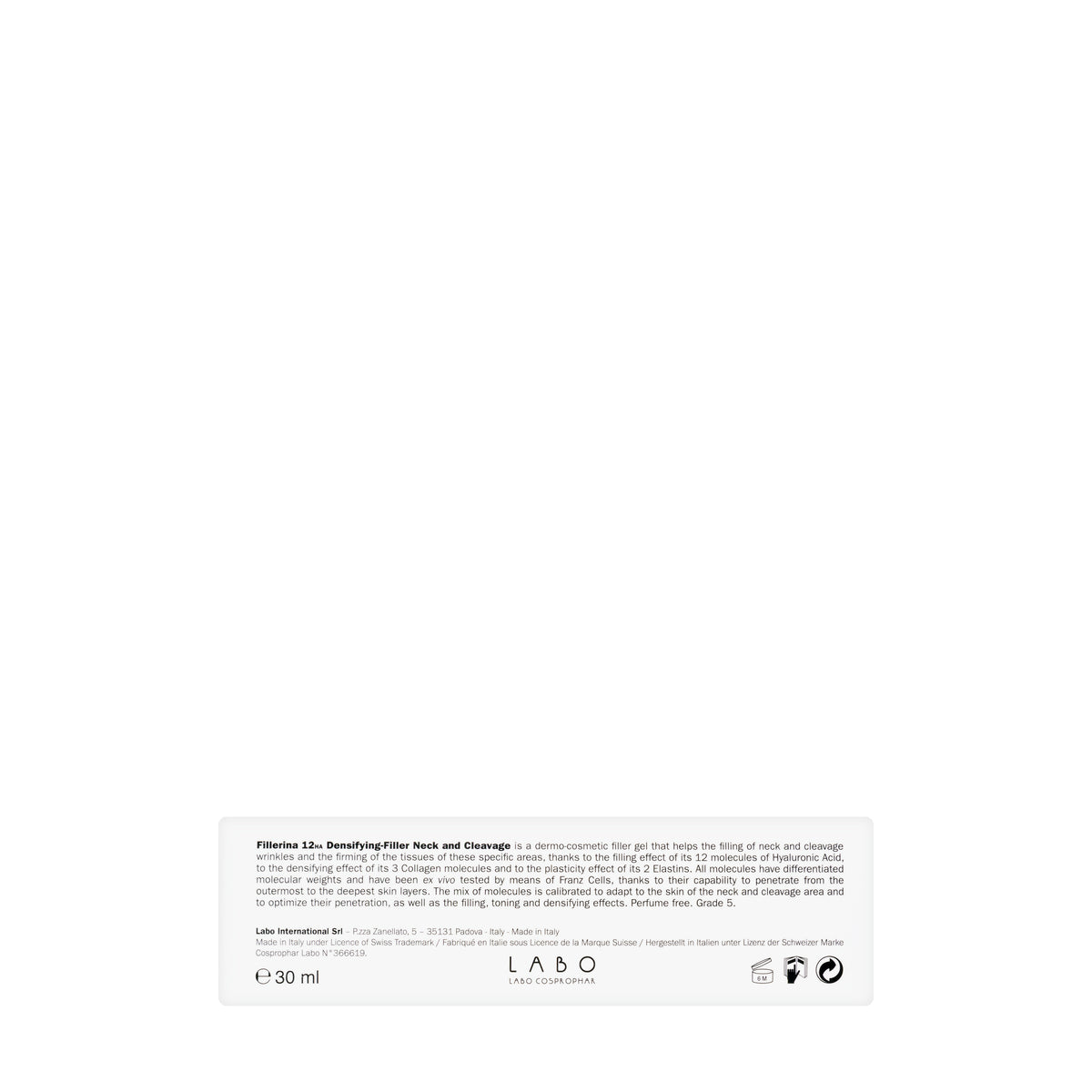 Fillerina Densifying Filler 12 HA Neck and Cleavage Grade 5 Gel 30 Ml