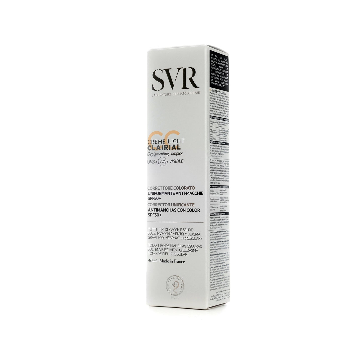 SVR Clairial CC Spf50+ Cream 40 ml [Light]