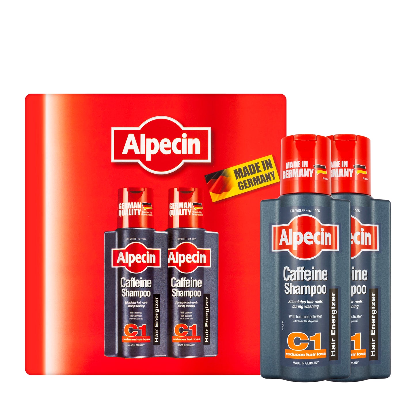 Alpecin Caffeine shampoo C1 250Ml 2 Pieces Offer