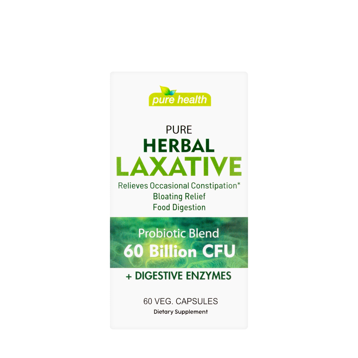 Pure Health Pure Herbal Laxative 60 Billions CFU 60 Capsules