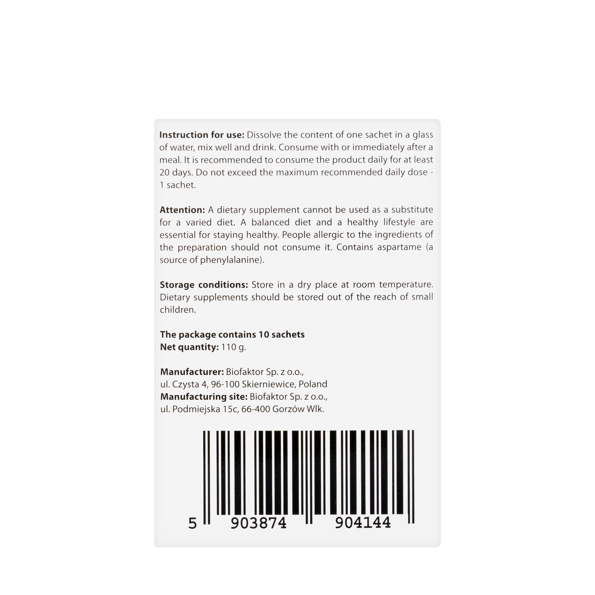 Procol Flex 10 Sachets