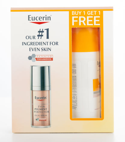 Eucerin Even Pigment Perfector Dual Serum 30 ml + Eucerin Sun Face Pigment Control Fluid SPF 50+ Offer Pack