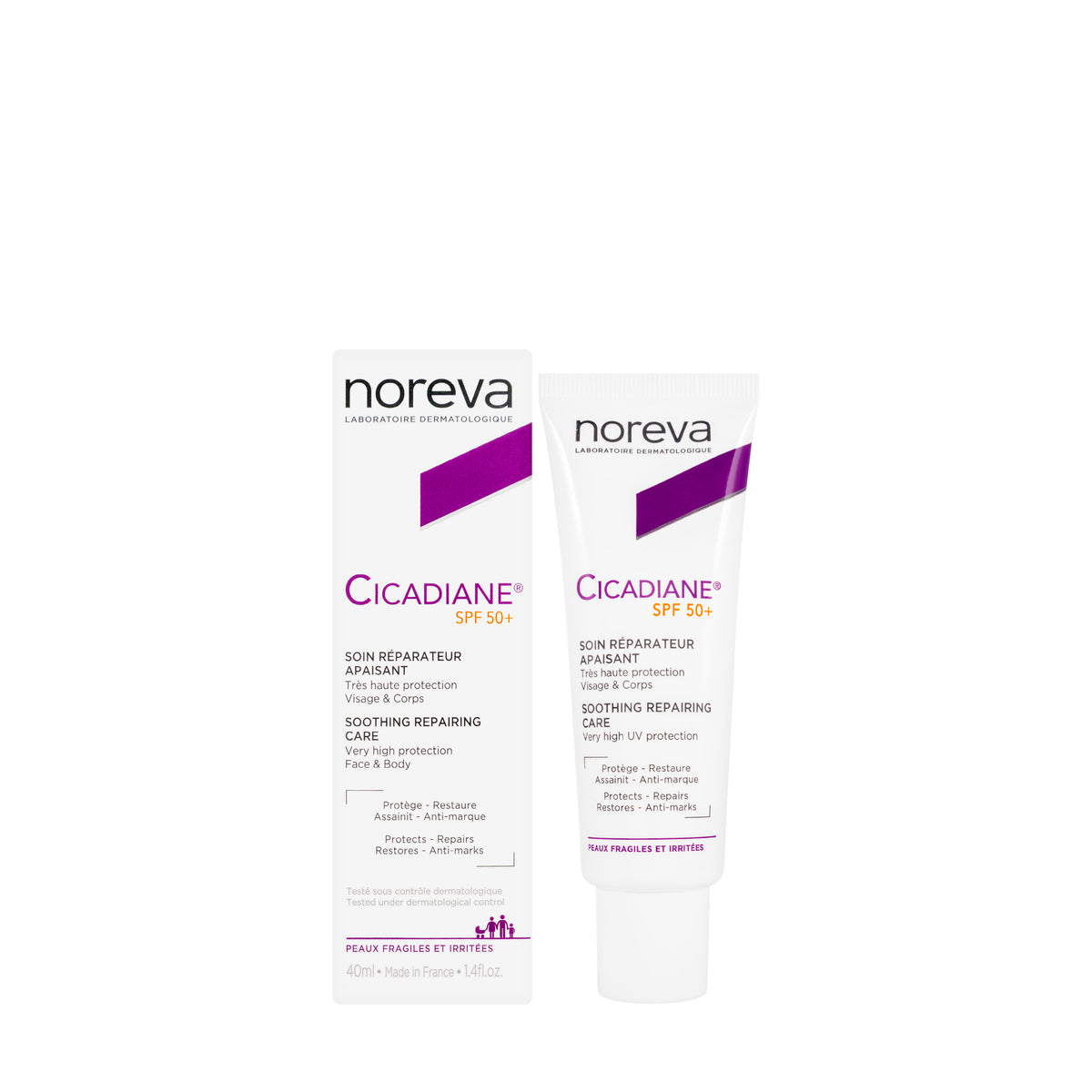 Noreva Cicadiane Spf 50+ Soothing Repair Cream 40 Ml
