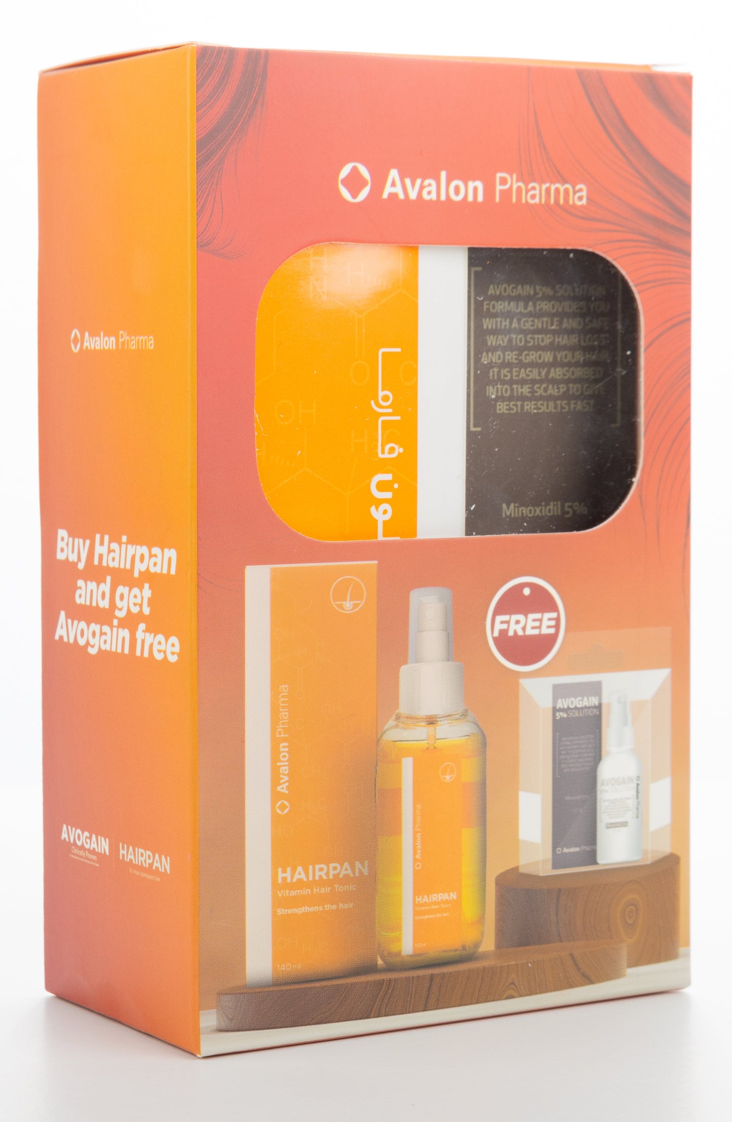 Avalon Hairpan Spray+Avalon Avogain 5% Solution 50Ml Offer Pack