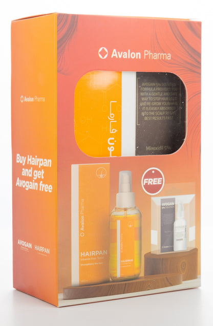 Avalon Hairpan Spray+Avalon Avogain 5% Solution 50Ml Offer Pack