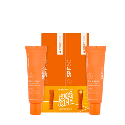 Avalon care Sunscren Spf50 Aqua Fluid 50Ml 1+1Offer