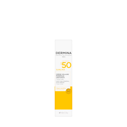 Dermina Sunlina SPF 50+ Unifying Mineral Sun Cream 40 Ml (Nude Shade)