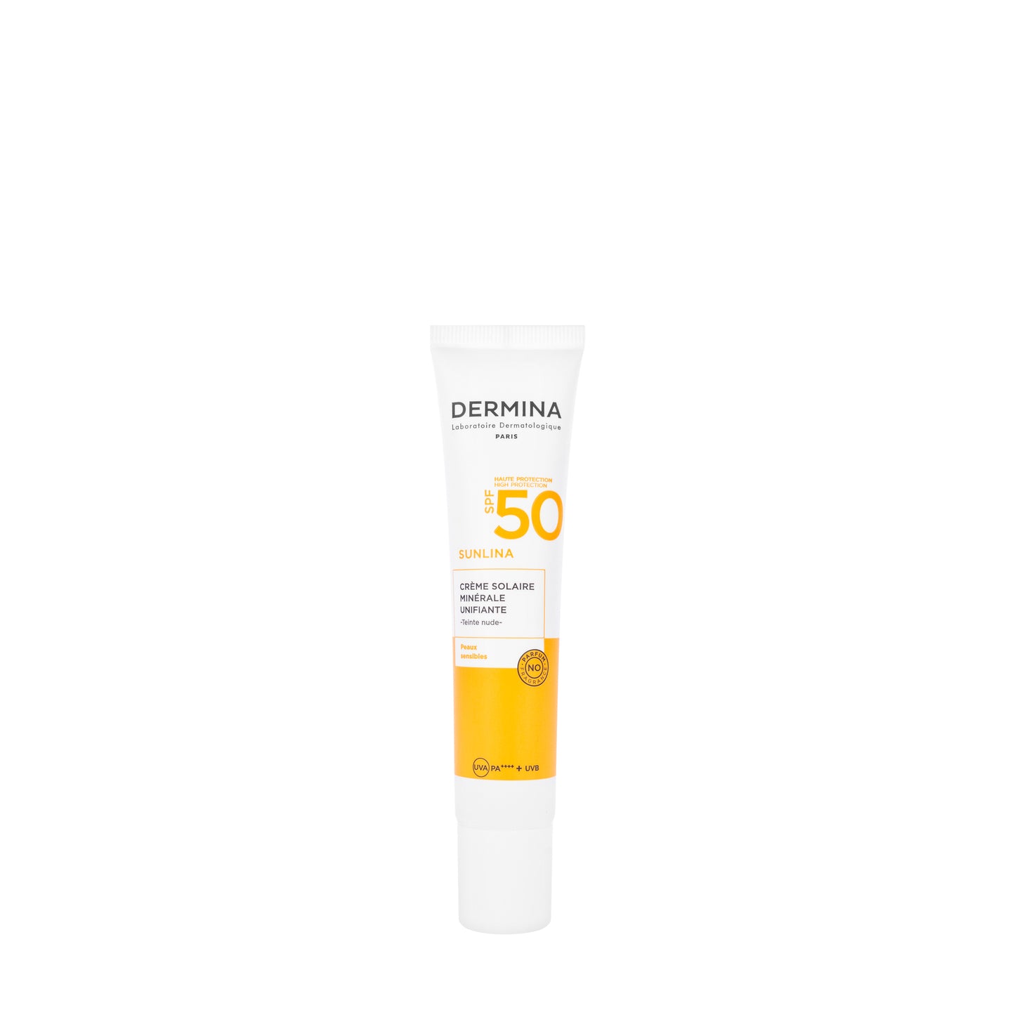 Dermina Sunlina SPF 50+ Unifying Mineral Sun Cream 40 Ml (Nude Shade)