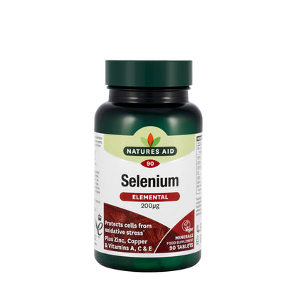 Natures Aid Selenium Elemental 200mcg 90 Tablet