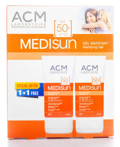 ACM Medisun Mattifying Spf50+ Gel 40Ml 1+1Offer
