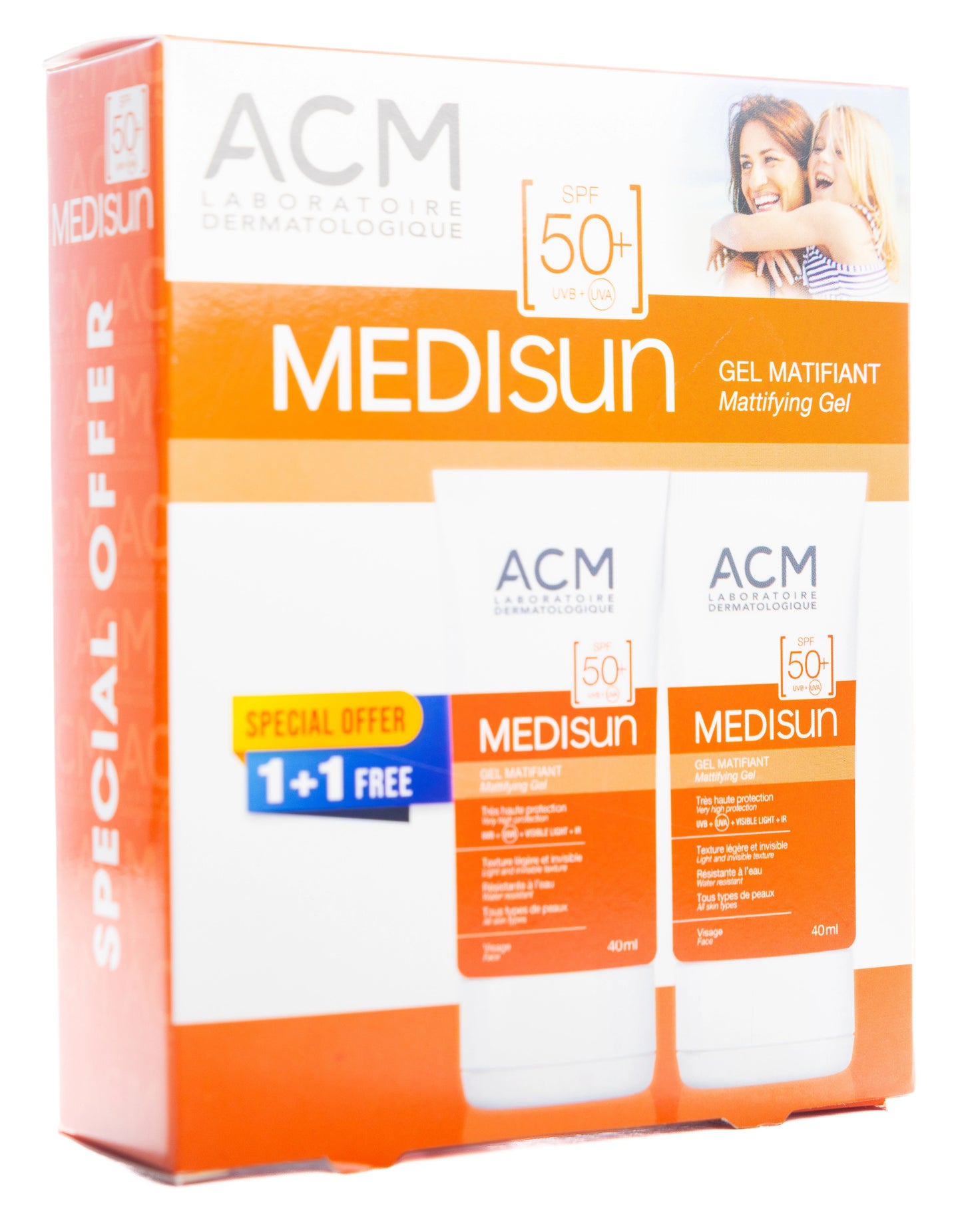ACM Medisun Mattifying Spf50+ Gel 40Ml 1+1Offer