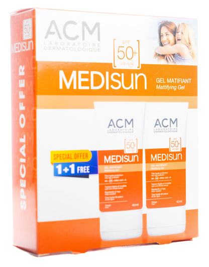 ACM Medisun Mattifying Spf50+ Gel 40Ml 1+1Offer