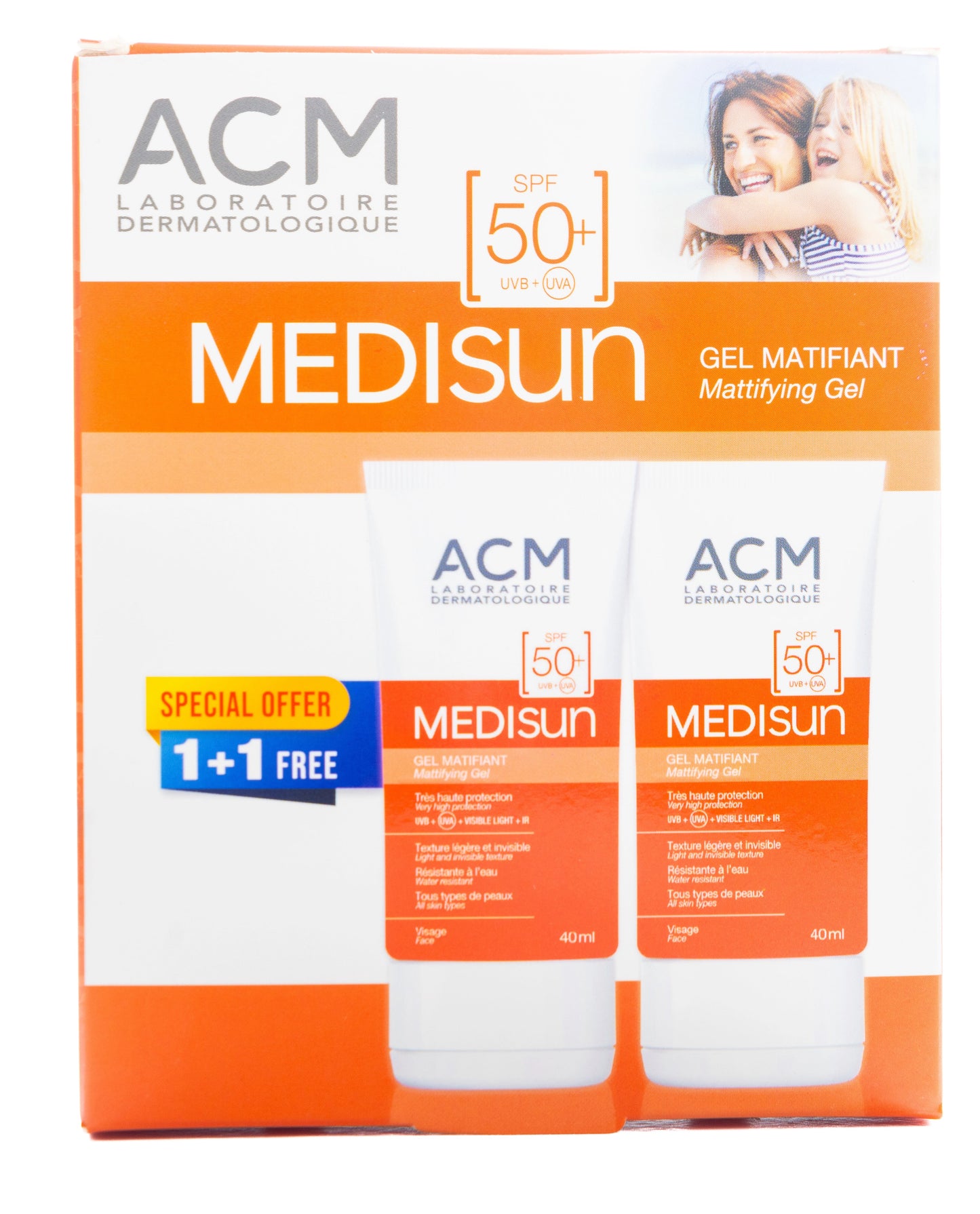 ACM Medisun Mattifying Spf50+ Gel 40Ml 1+1Offer