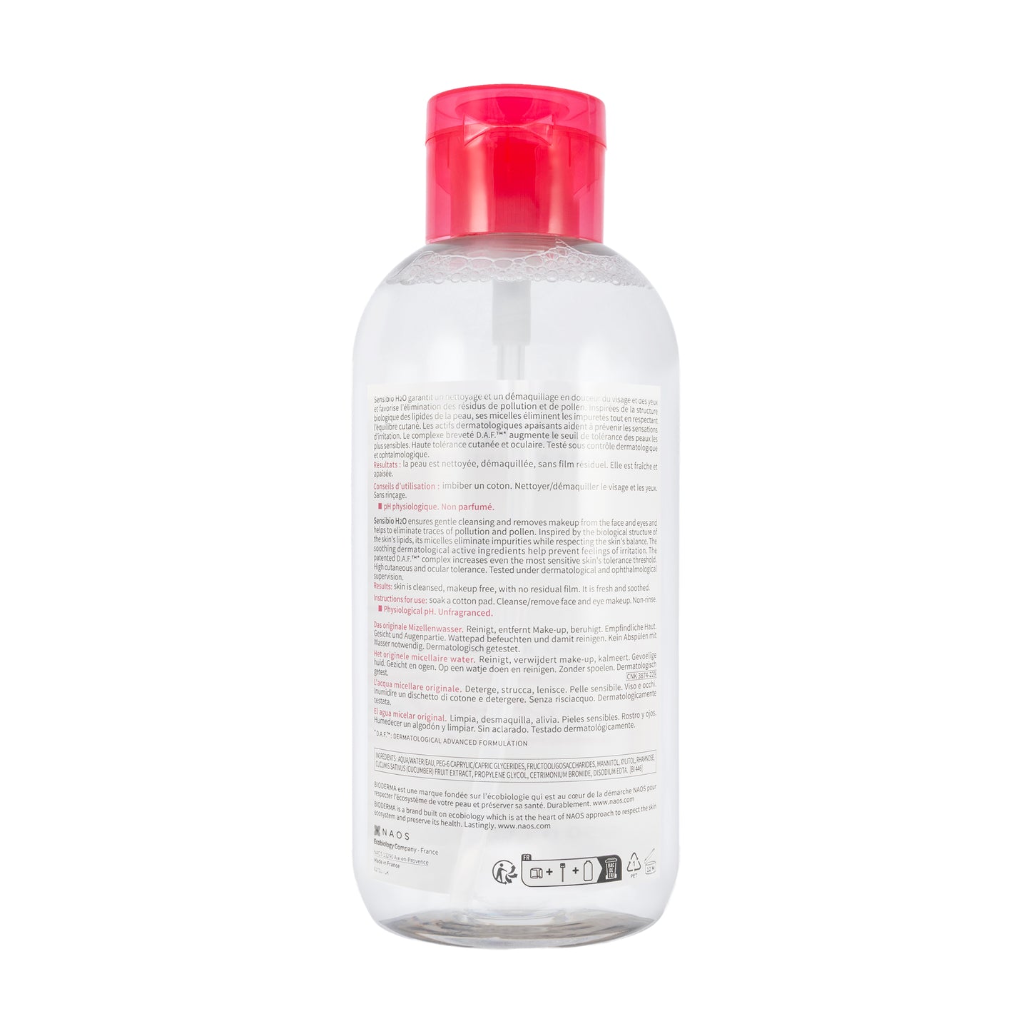 Bioderma Sensibio H2O Pump 850 Ml  (Save 30%) Offer