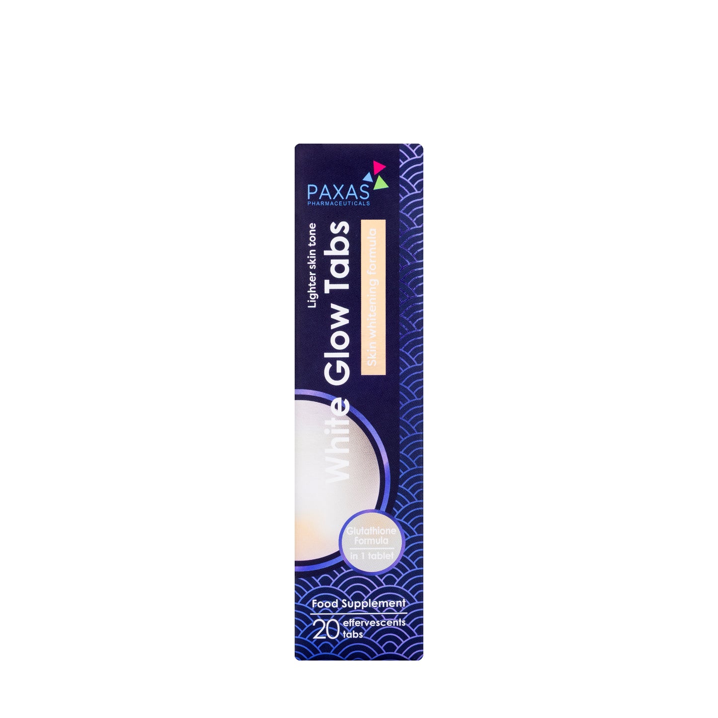 Paxas White Glow Tabs 20 Effervescent Tablets 