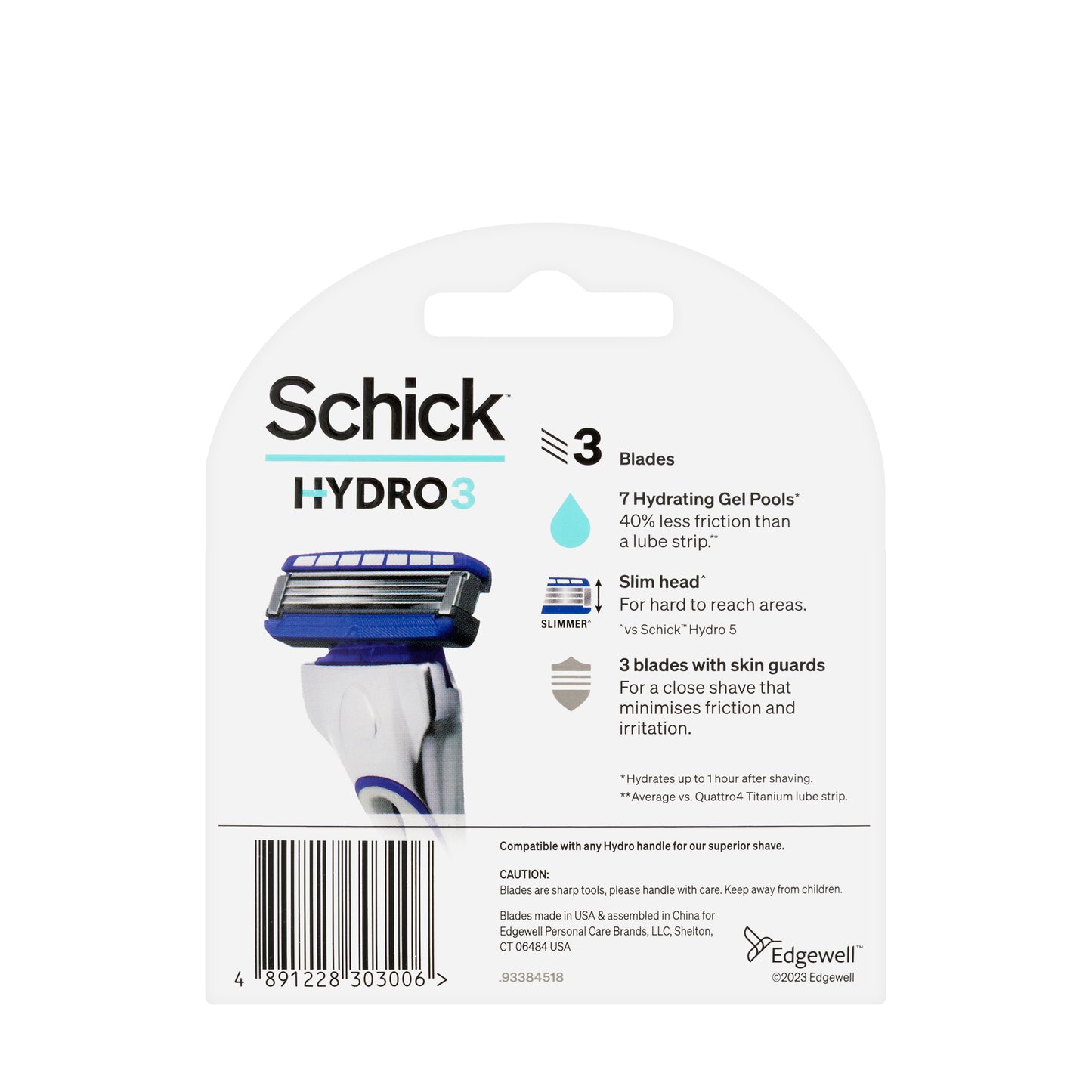 Schick Hydro 3 Refill 4 Pieces