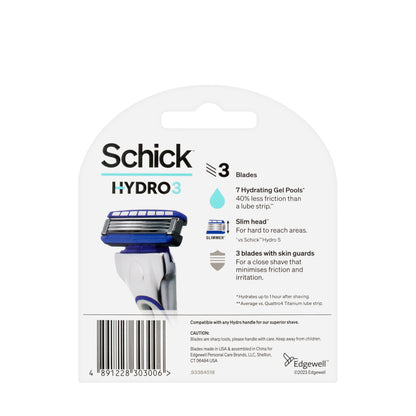 Schick Hydro 3 Refill 4 Pieces