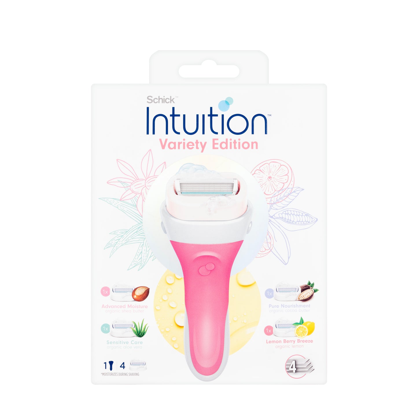 Schick Intuition Variety Razor Kit Pink/Green