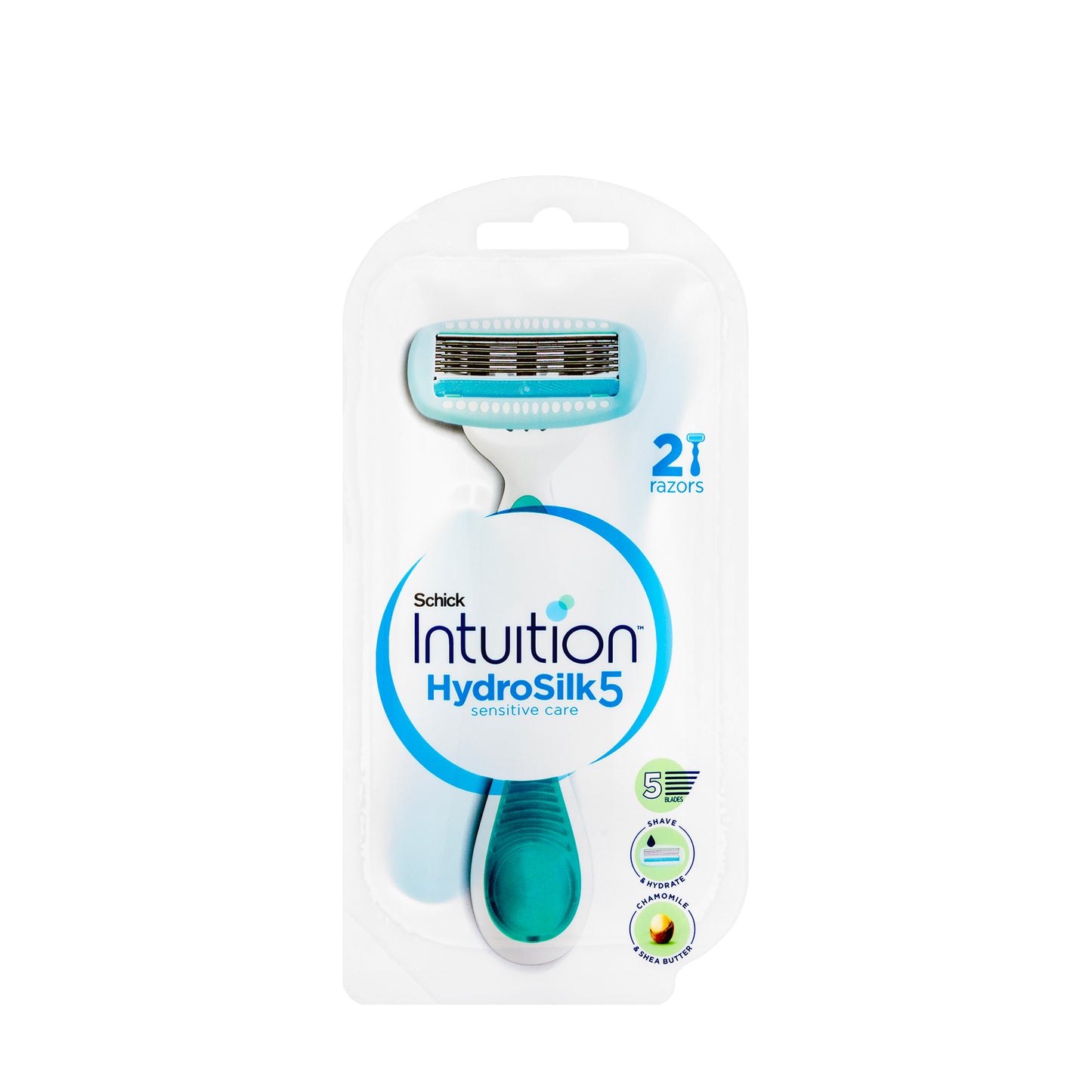 Schick Intuition HydroSilk 5 Sensitive Care 2 Razors