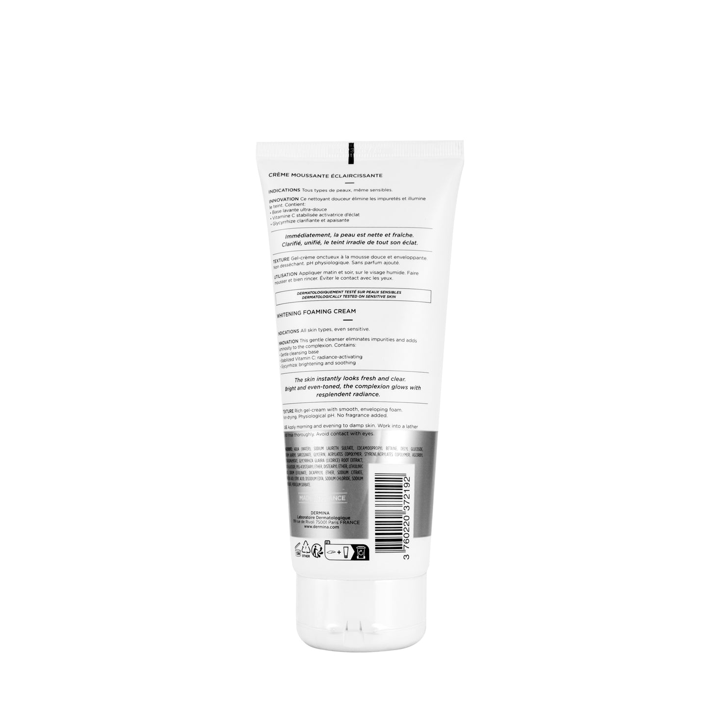 Dermina Sensi Blanc Whitening Foaming Cream 200 Ml