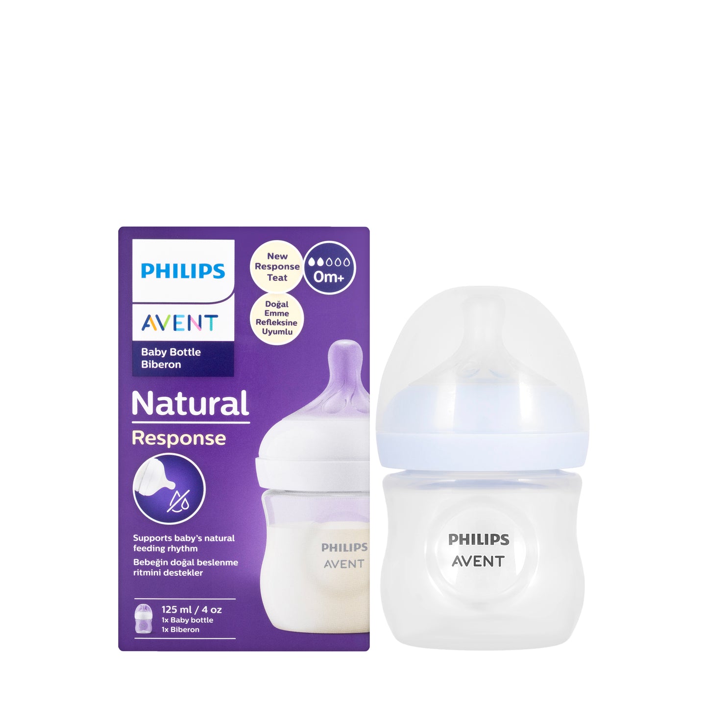 Avent [624] Natural Response Bottle 0M+ 125ML