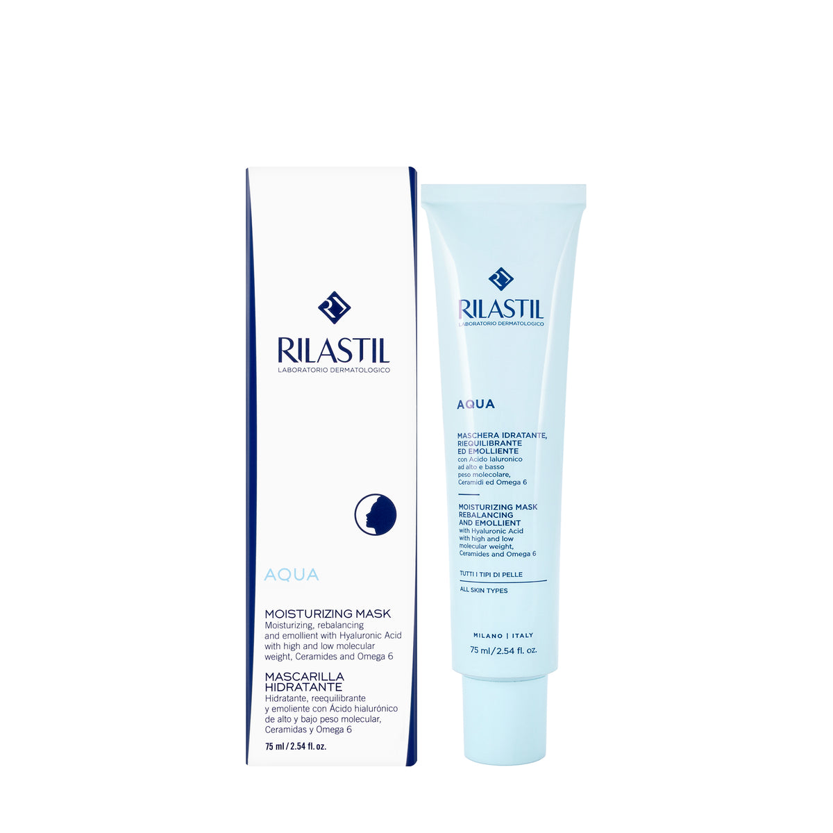Rilastil Aqua Moisturizing Face Mask 75 Ml
