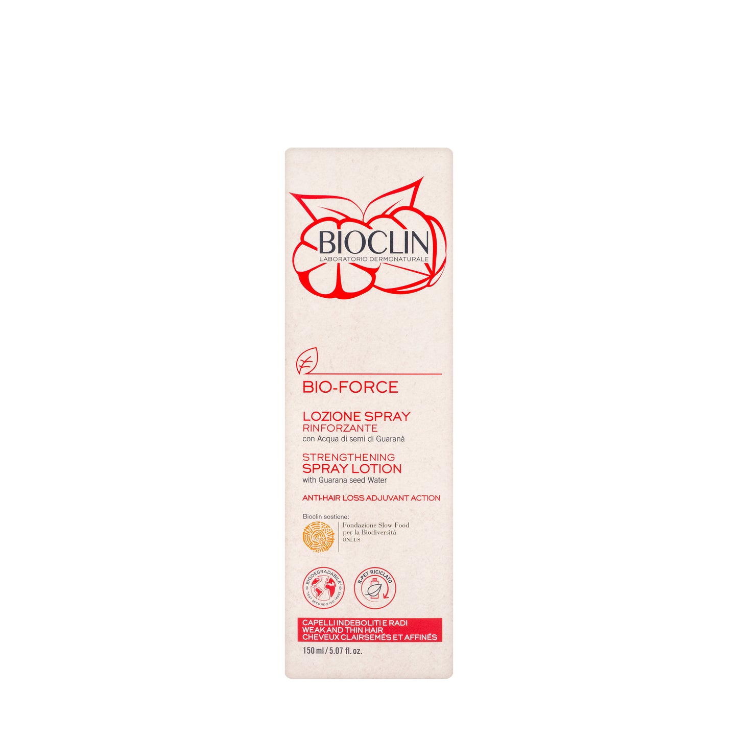 Bioclin Bio-Force Strengthening Spray Lotion with Guarana Seed Water 150 Ml