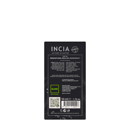 Incia Natural Deodorant Roll Men 50 Ml