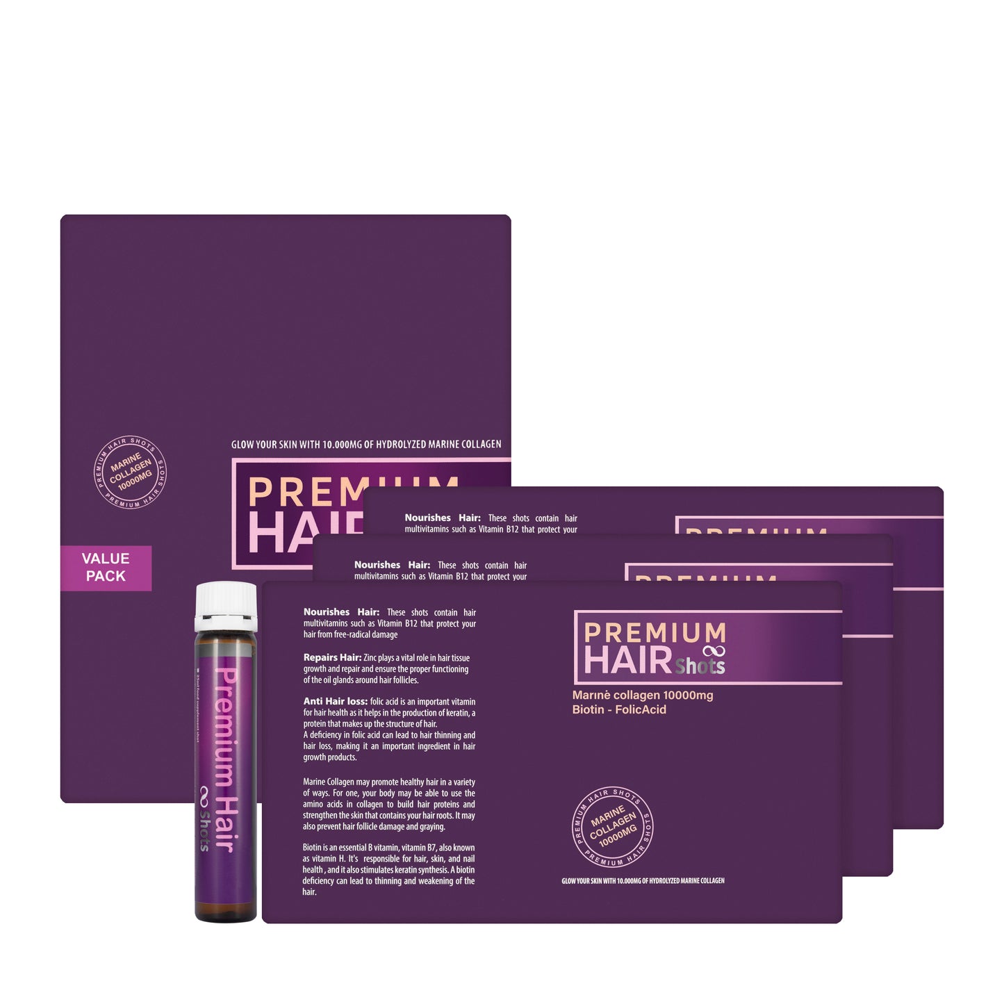 Premium Hair Shots Complete Course 30X25 ml